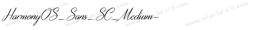 HarmonyOS_Sans_SC_Medium字体转换