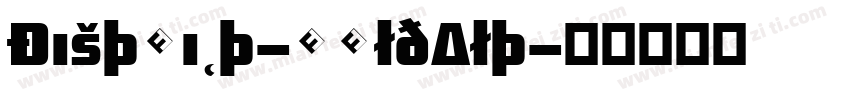 District-BoldAlt字体转换