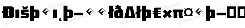District-BoldAltExpert字体转换