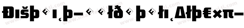 District-BoldItalicAltExp字体转换