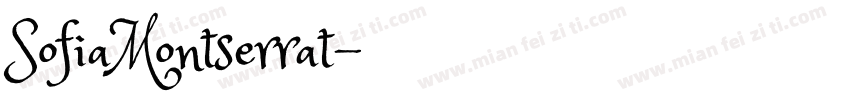 SofiaMontserrat字体转换