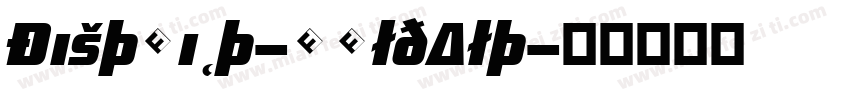 District-BoldAlt字体转换