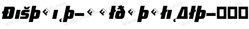 District-BoldItalicAlt字体转换