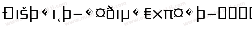 District-MediumExpert字体转换
