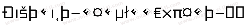 District-RegularExpert字体转换