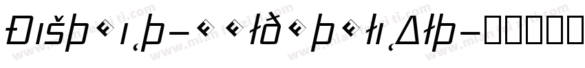 District-BoldItalicAlt字体转换