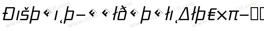 District-BoldItalicAltExp字体转换