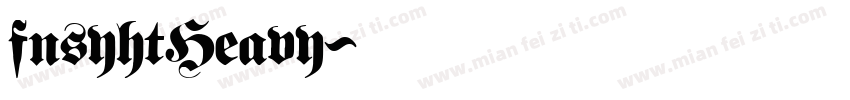 fnsyhtHeavy字体转换