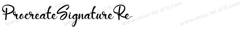 ProcreateSignatureRe字体转换