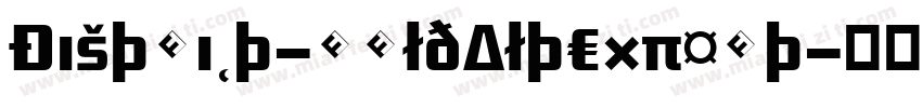 District-BoldAltExpert字体转换