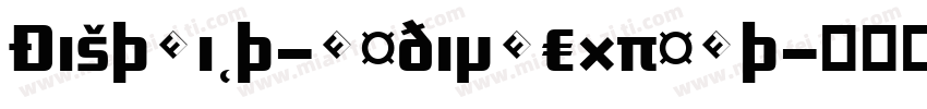 District-MediumExpert字体转换