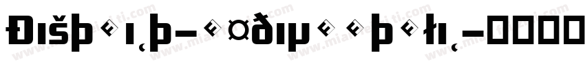 District-MediumItalic字体转换