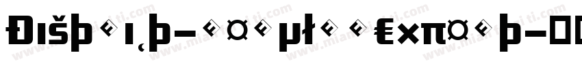 District-RegularExpert字体转换