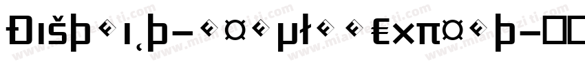 District-RegularExpert字体转换
