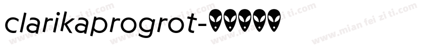 clarikaprogrot字体转换