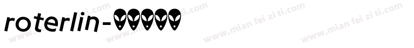 roterlin字体转换