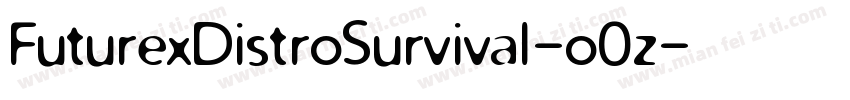 FuturexDistroSurvival-o0z字体转换