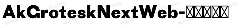 AkGroteskNextWeb字体转换