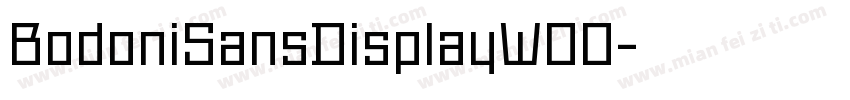 BodoniSansDisplayW00字体转换