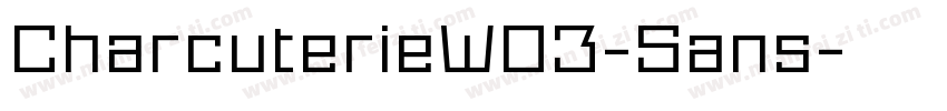 CharcuterieW03-Sans字体转换