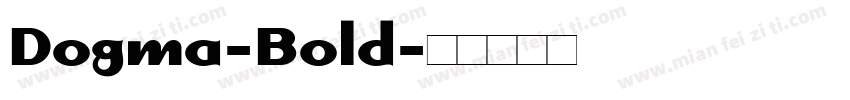 Dogma-Bold字体转换
