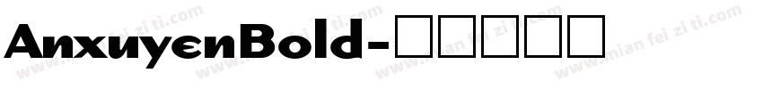 AnxuyenBold字体转换