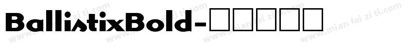 BallistixBold字体转换