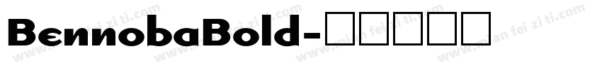 BennobaBold字体转换