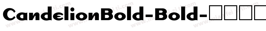 CandelionBold-Bold字体转换