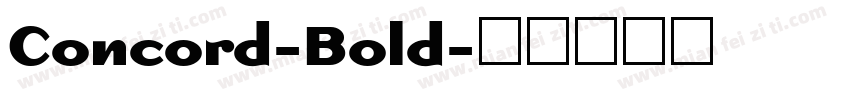 Concord-Bold字体转换