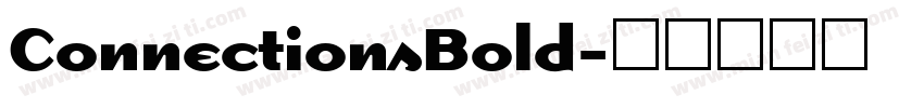 ConnectionsBold字体转换