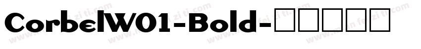 CorbelWO1-Bold字体转换