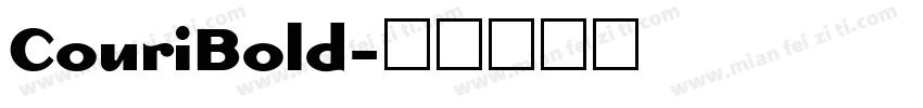 CouriBold字体转换