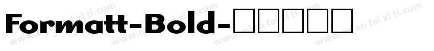 Formatt-Bold字体转换