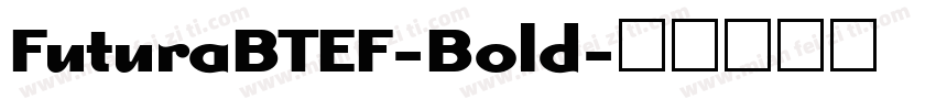 FuturaBTEF-Bold字体转换