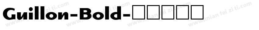 Guillon-Bold字体转换