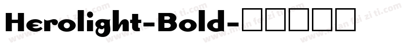 Herolight-Bold字体转换