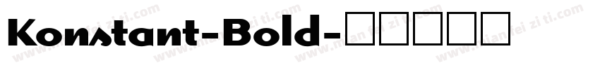 Konstant-Bold字体转换