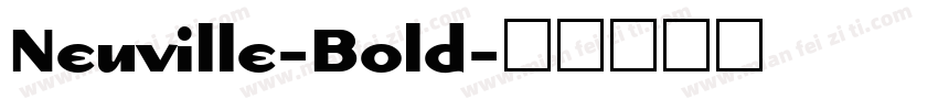 Neuville-Bold字体转换
