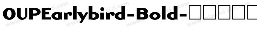 OUPEarlybird-Bold字体转换