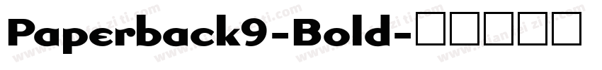 Paperback9-Bold字体转换