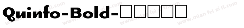 Quinfo-Bold字体转换