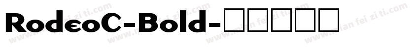 RodeoC-Bold字体转换