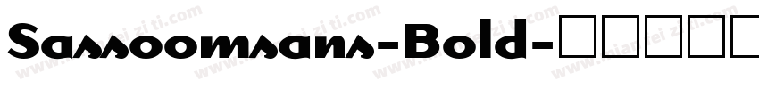 Sassoomsans-Bold字体转换