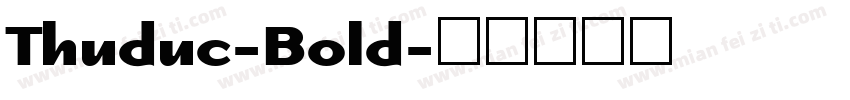 Thuduc-Bold字体转换
