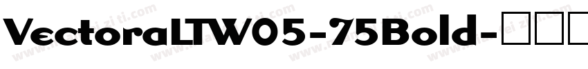 VectoraLTW05-75Bold字体转换