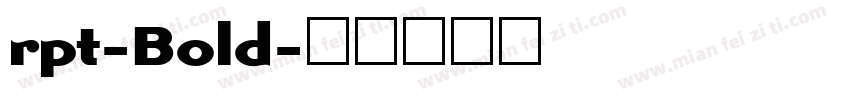 rpt-Bold字体转换