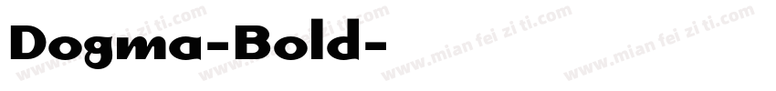 Dogma-Bold字体转换