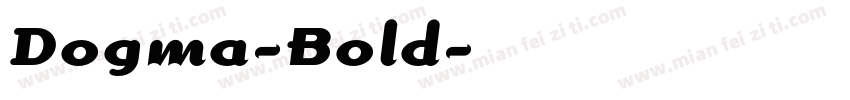 Dogma-Bold字体转换