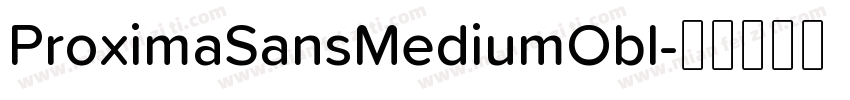 ProximaSansMediumObl字体转换
